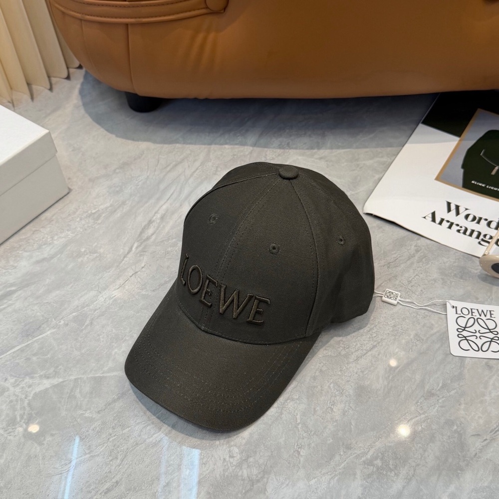 Loewe black Green Embroidered Logo Baseball Cap - Picture 2 of 6